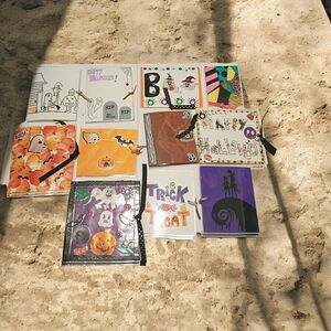 Assorted Halloween Treat Bags - Colorful Spooky Designs